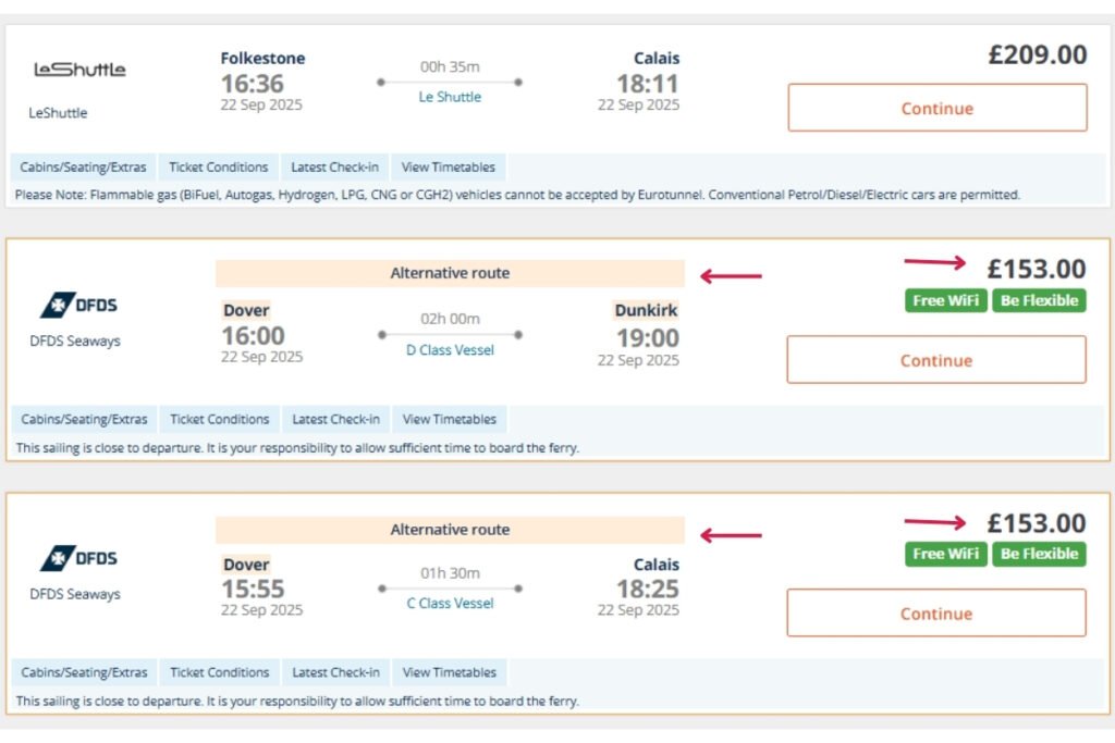 how to book Eurotunnel tickets