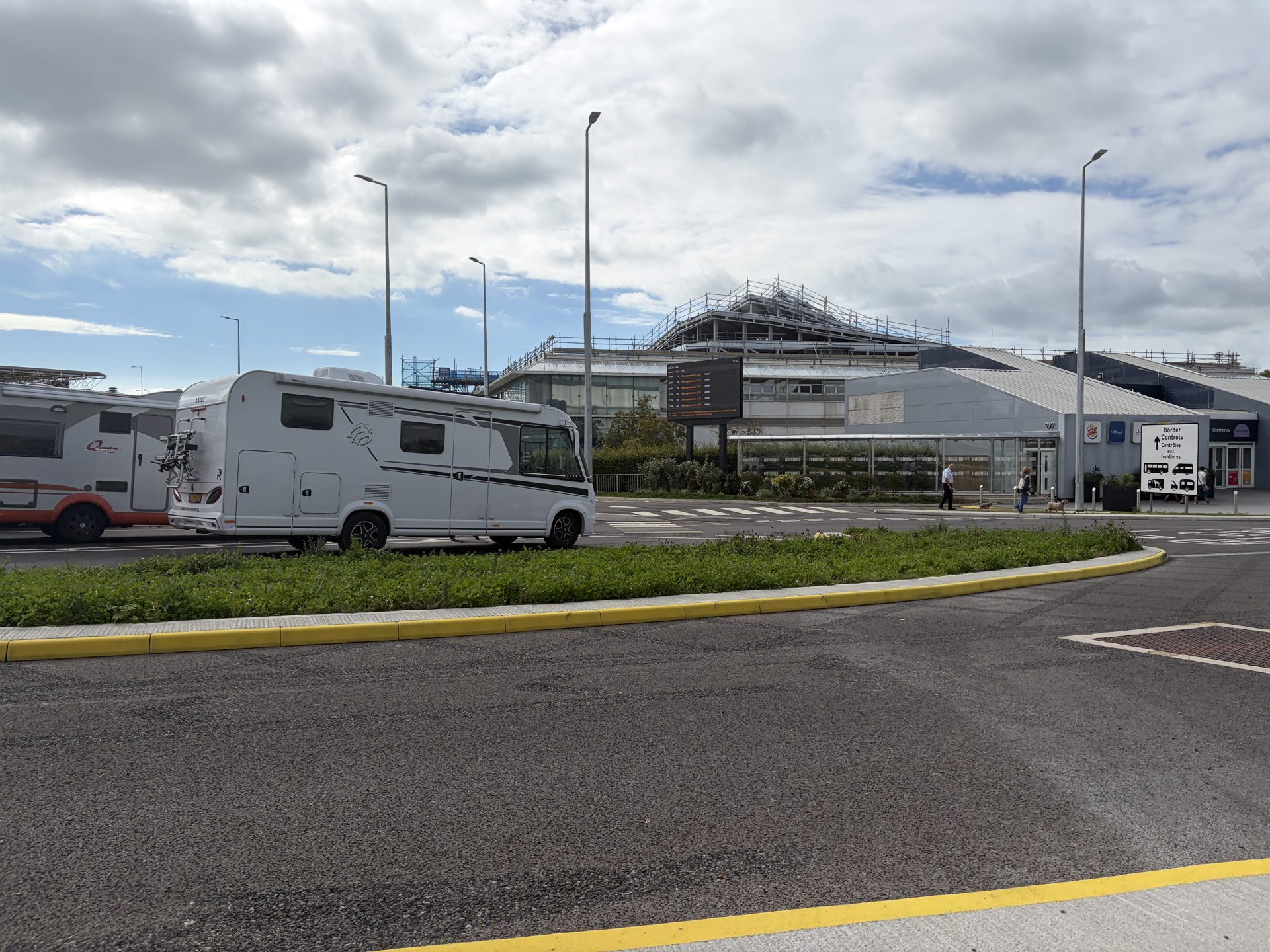 Exterior of the LeShuttle passenger terminal building at Folkestone